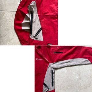 Columbia Titanium Red/Gray Hardshell Ski Jacket