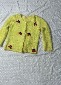 Yellow Cherry Cardigan