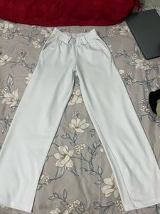 White Wide Leg Pants