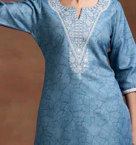 Libas Blue Kurta Set (Negotiations Available)