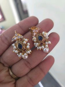 Pearl &amp; Gemstone Drop Earrings