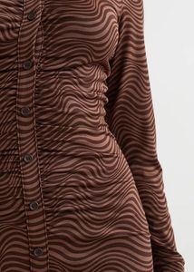 H&amp;M Brown Animal Print Dress