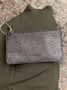 TED BAKER Glamira Silver Glitter Cardholder Wallet