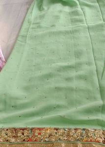 Green saree
