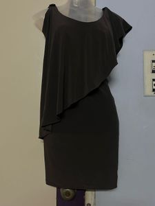 Pintrest Asymmetrical Brown Dress