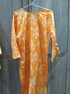 Orange Kurta Pant Set