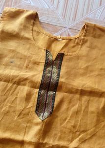 Elegant Mustard Kurta