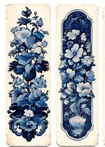 Vintage Floral Bookmarks - Set of 4