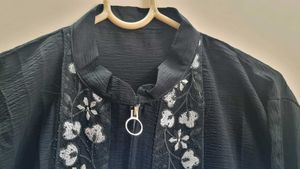 Balck Embroidery Daily Wear Abhaya/Bhurqa