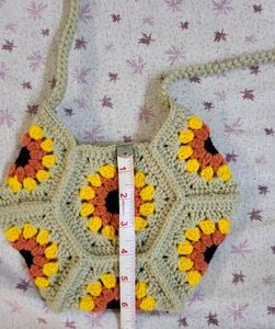 Crochet Hexagon Sling Bag
