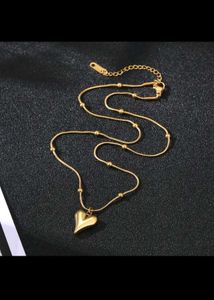 18k Gold  Plated Heart Pendant