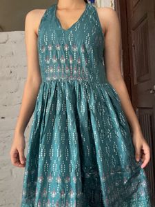 New Backless Myntra Ethnic Maxi Dress