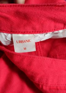 Red Wide Leg Trousers
