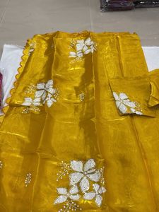 Elegant Yellow Saree