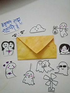 Handmade Sticker Pack with Envelope