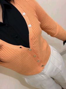 Cute Orange Cardigan