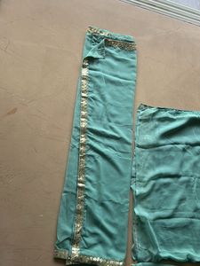 Teal Embroidered Salwar Kameez Set