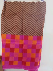 New Coffee Brown Saree Unused