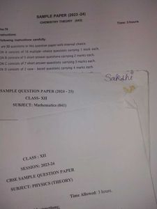 Cbse Sample Paper And Pyqs