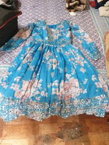 Elegant Floral Anarkali Gown