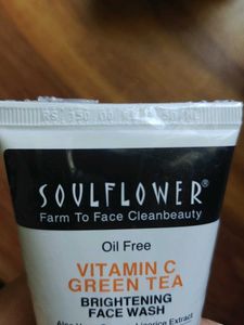 Soulflower Vitamin C Green Tea Face Wash