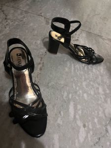 Classic Nude Slingback Heels and Black pump