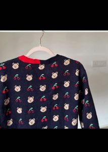 Cute Bear &amp; Cherry Cardigan