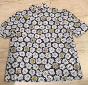 Daisy Print Short Sleeve Shirt