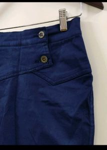 Navy Blue Mini Skirt