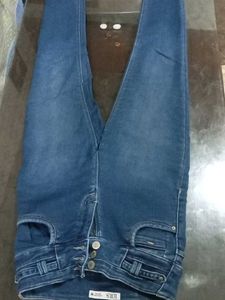 Lotus Blue High Waist Jeans.