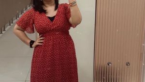 Red Polka Dot Maxi Dress
