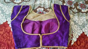 Designer Purple Padded Blouse
