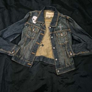 SunSist denim jacket/goth/y2k