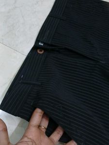 Ribbed Wide Leg Trousers