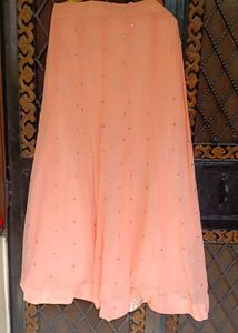 Peach Ethnic Skirt