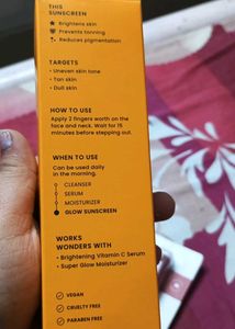 Foxtale Glow Sunscreen SPF 50 PA++++ 80ml