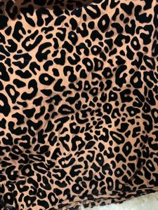 Animal Print Puff Sleeve Top