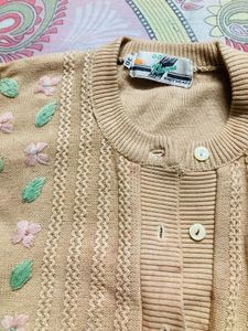 Beige Knitted Pullover