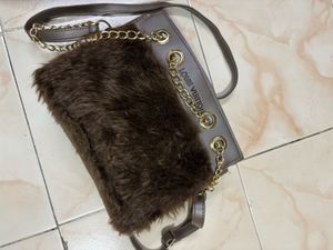 Stylish Furr Handbag/ Shoulder Bag/sling Bag