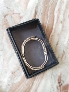Queen Silver Plated Stone Bracelet