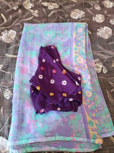 Purple Saree