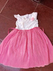 Pink Pleated Dress