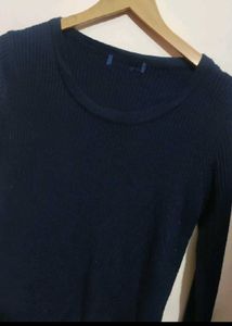 Navy Blue Winter Top For Girl Or Woman 34 Bust