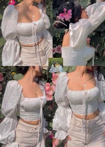 Balloon Sleeves Pretty Floral Top
