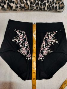 Floral Embroidered Briefs