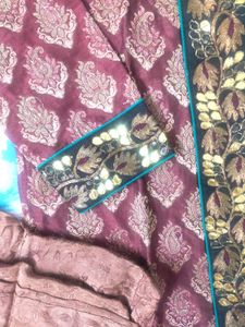 Embroidered Asian Tunic and Churidar Set