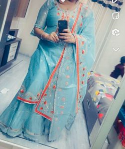 Shrara Suit With Heavy Duppta