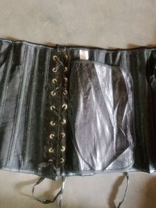 Black Satin under bust Corset