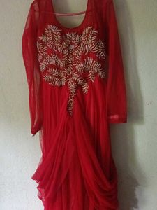 Ethnic Gown With Pyjama Nd Dupatta