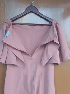 Mauve Cape Jumpsuit